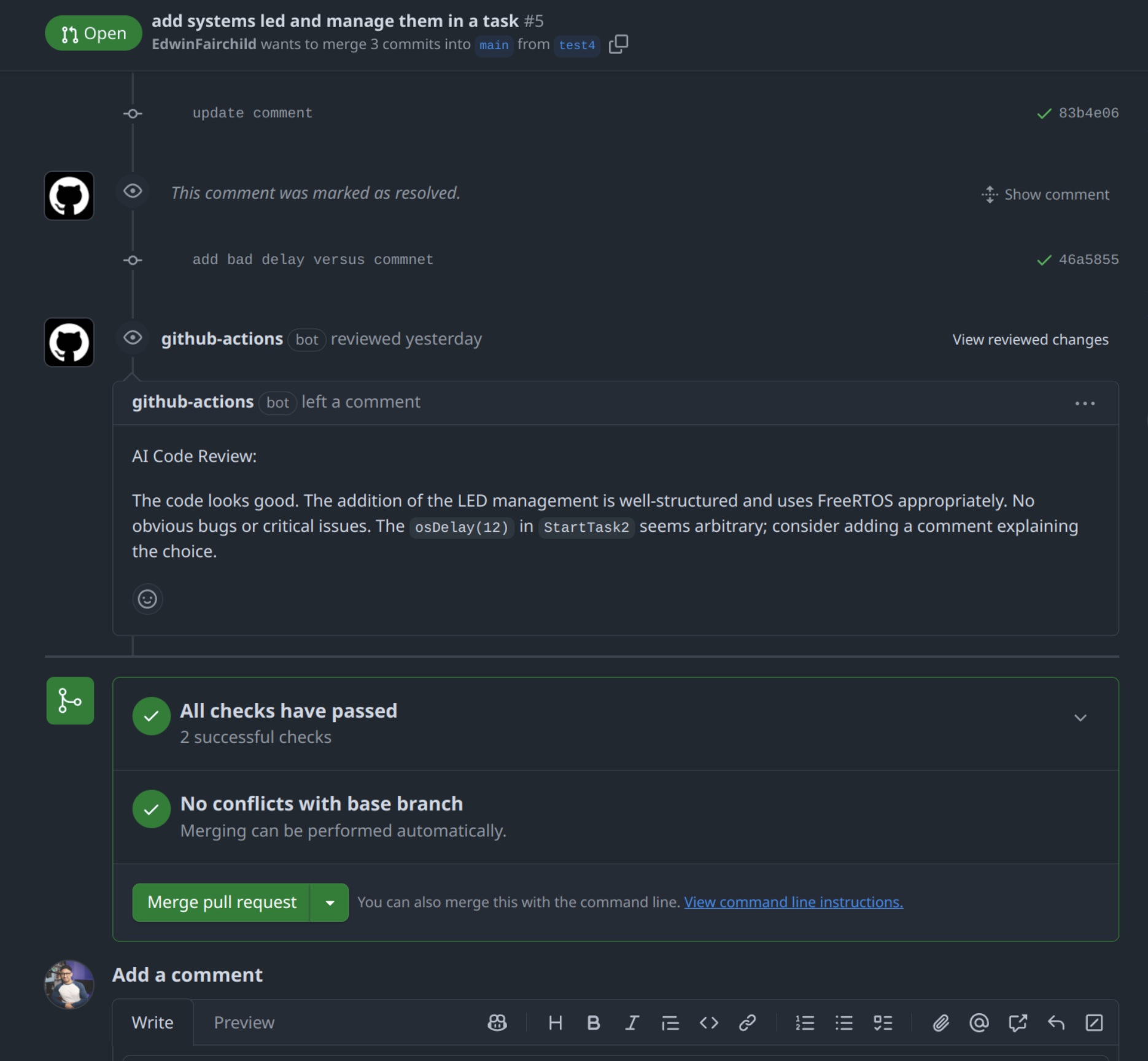AI code review