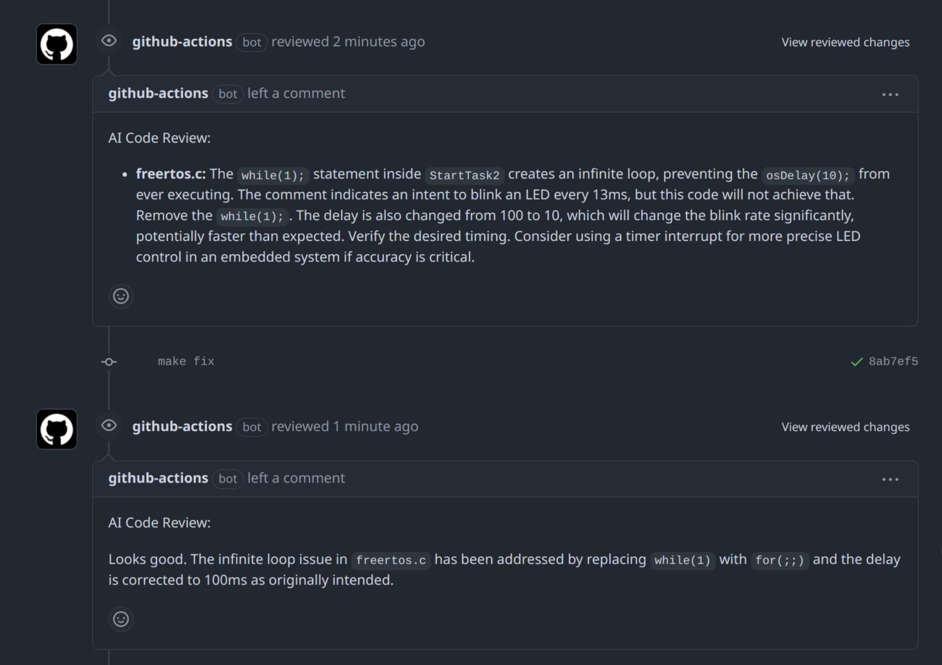 AI code review