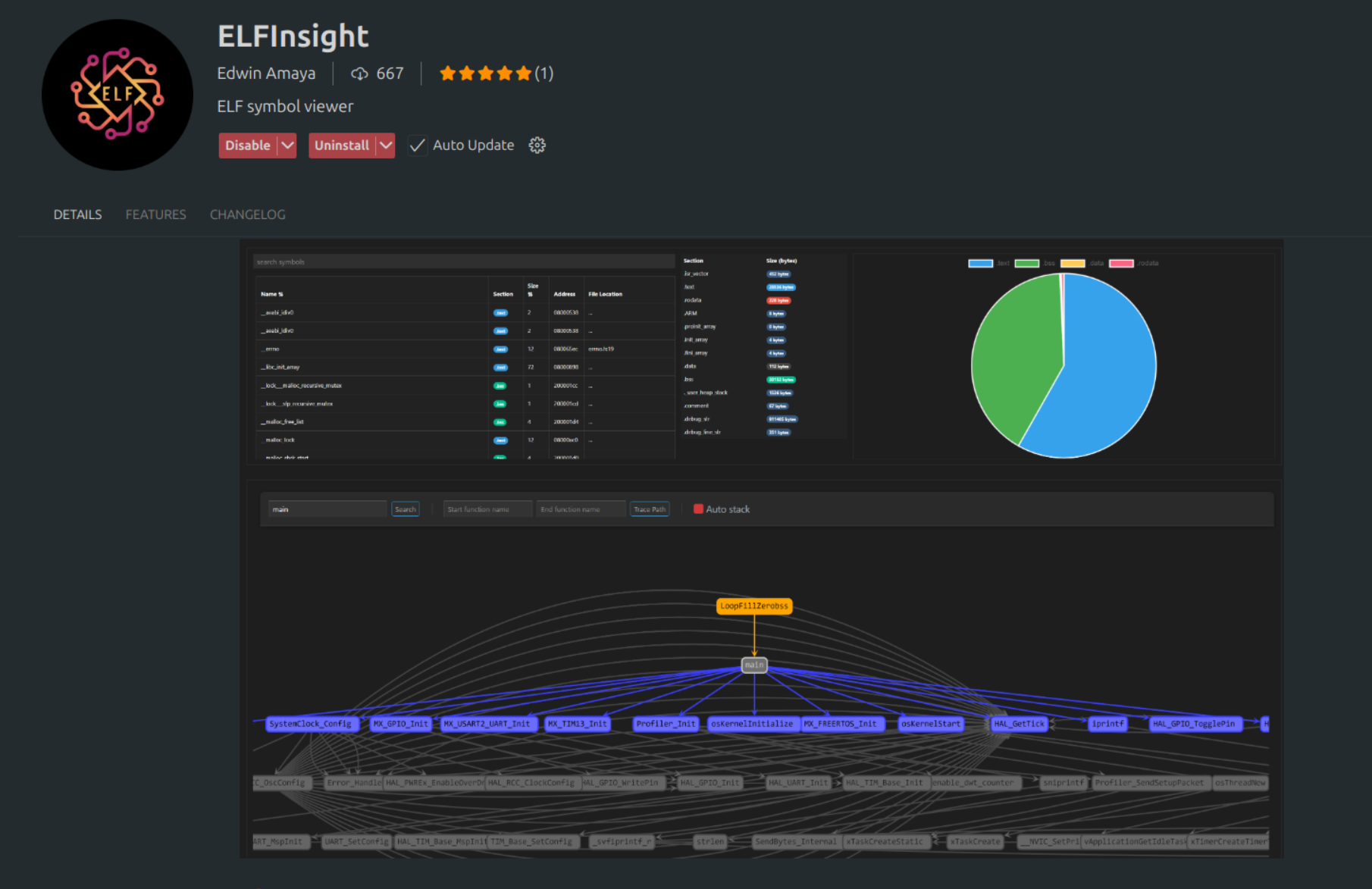My VS Code extension : ELFInsight