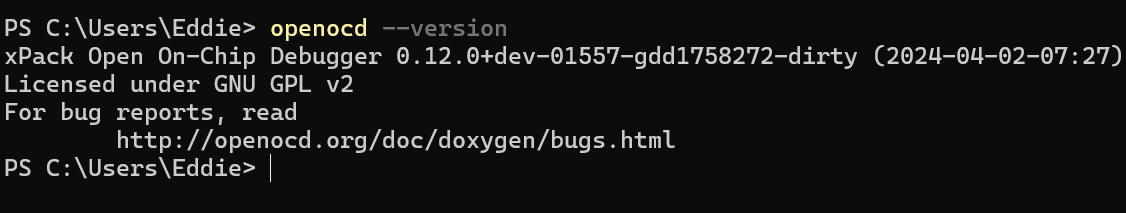Openocd version 